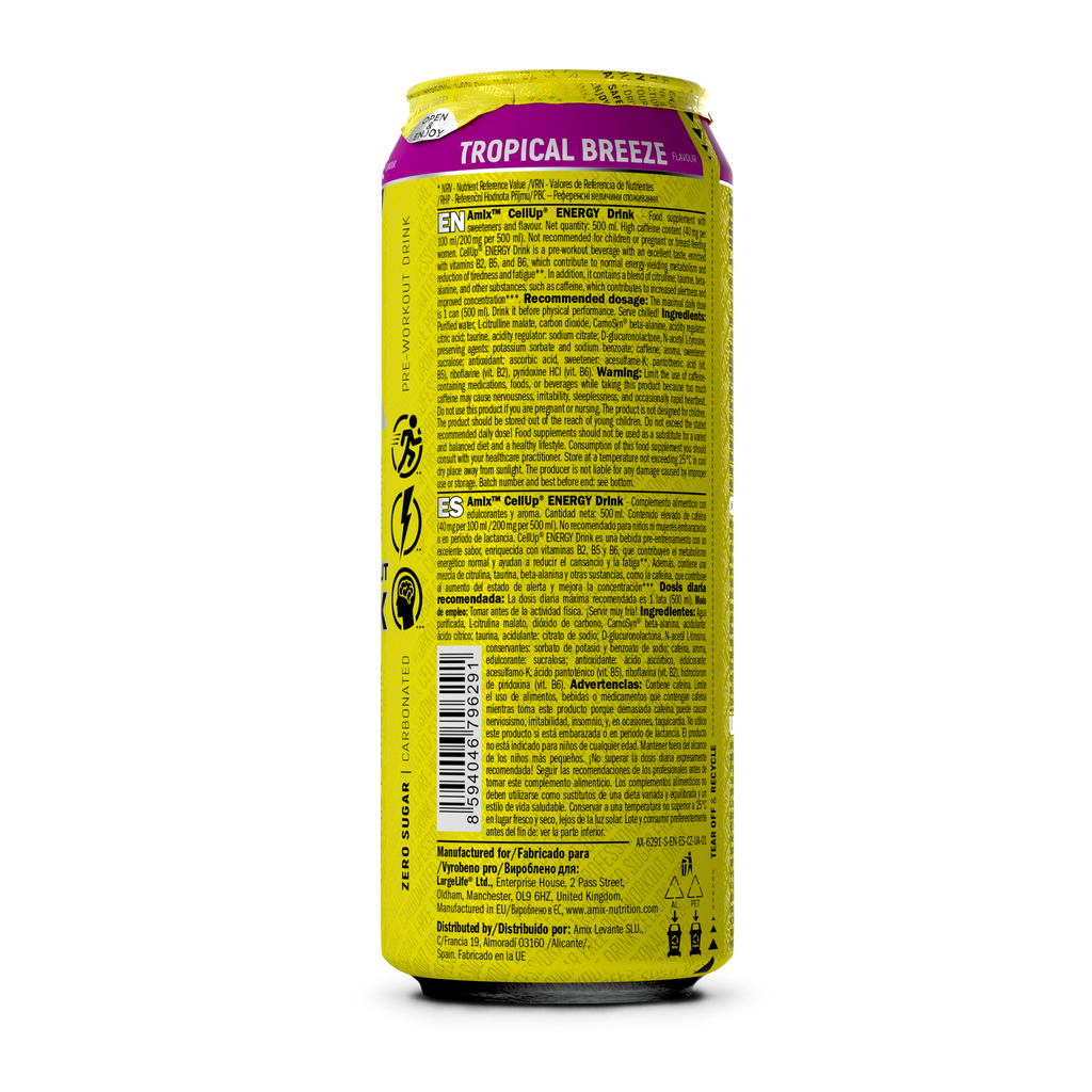 Pre-entreno CellUp Energy Drink 500ml – Amix Pro®