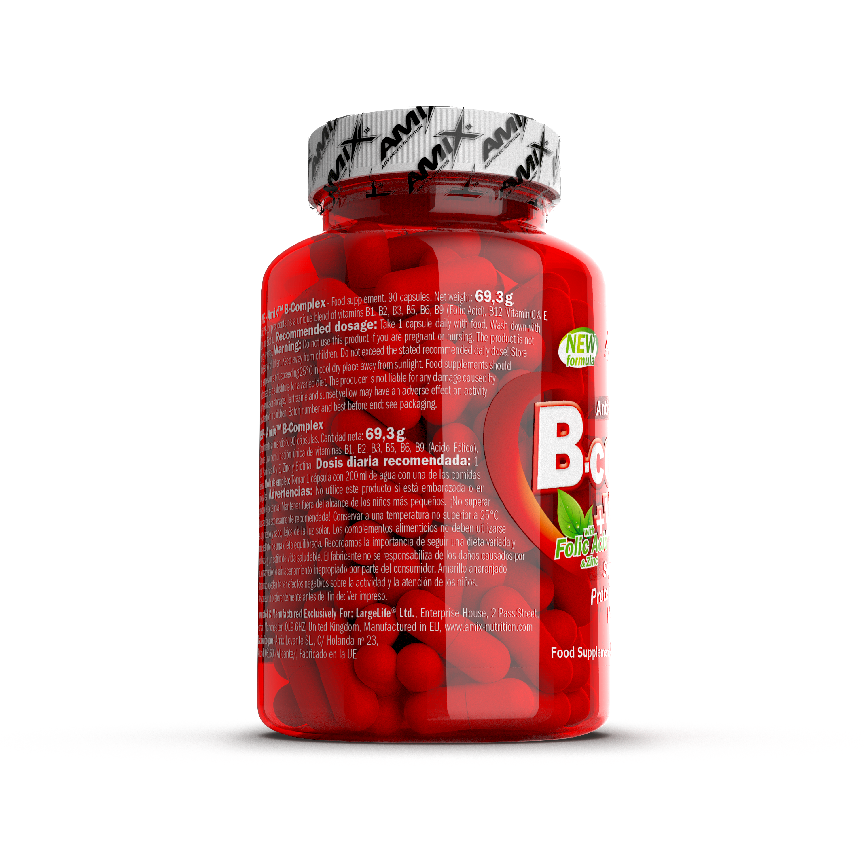 Vitamína B Complex 90 caps – Amix™
