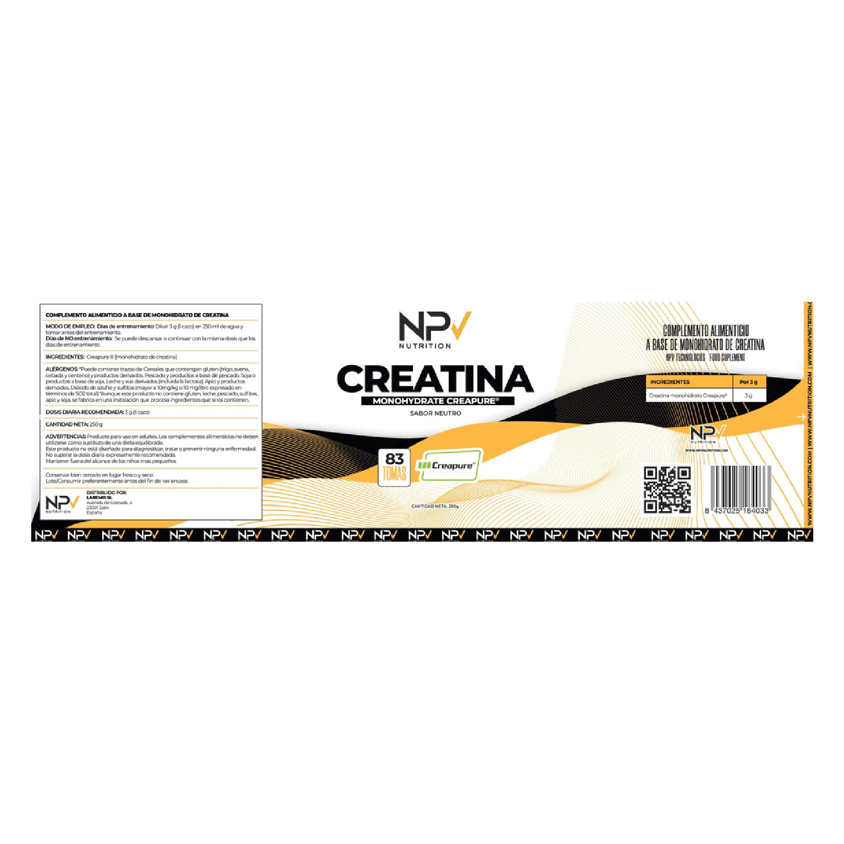 Creatina Creapure Neutra NPV